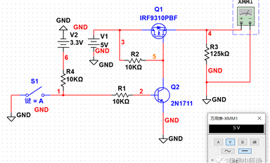 MOS管如何控制電源的開關？